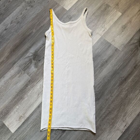 H&M Ribbed Bodycon Dress Medium Minimalist Gray - Picture 10 of 11